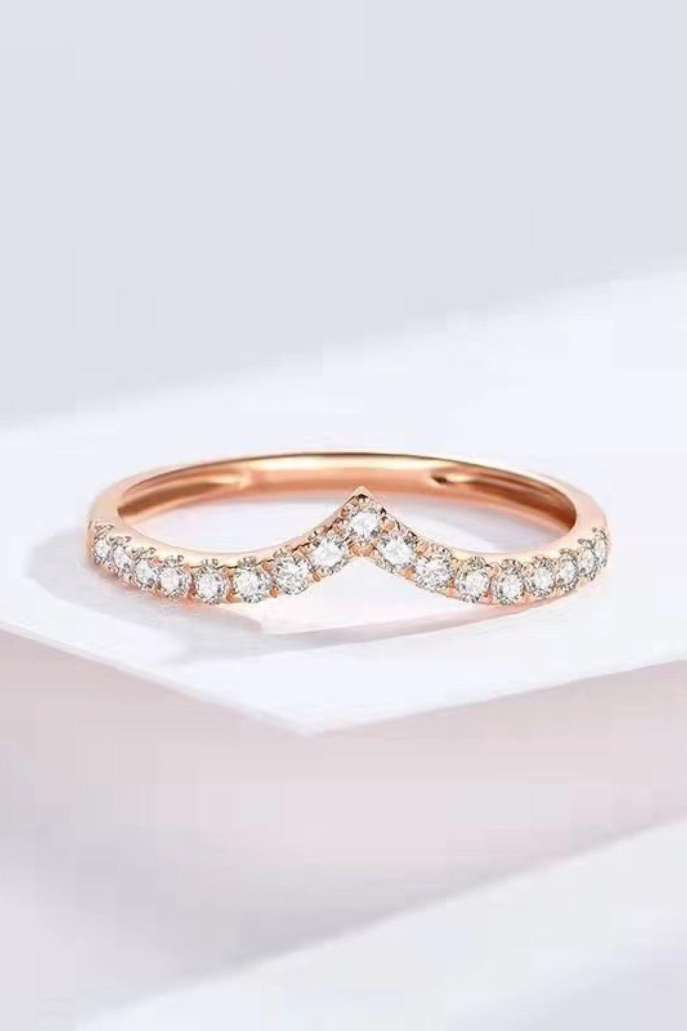 925 Sterling Silver Heart-Shaped Moissanite Ring