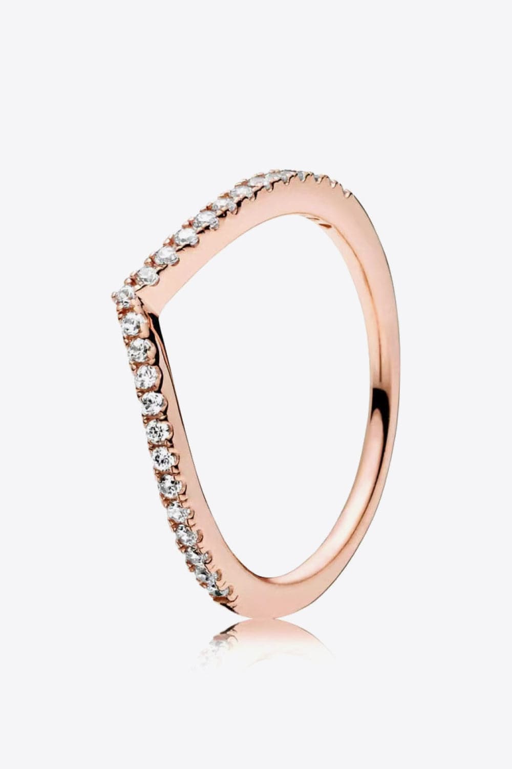 925 Sterling Silver Heart-Shaped Moissanite Ring