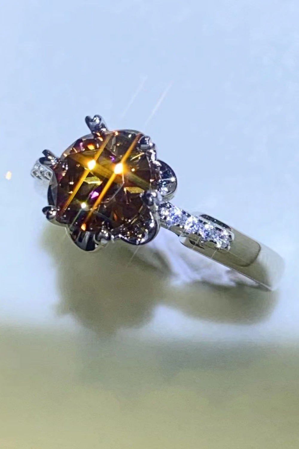 Shining For You 2 Carat Moissanite Ring