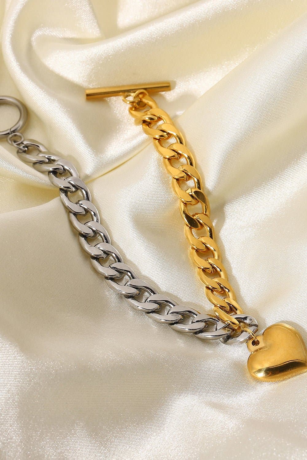 Chain Heart Charm Bracelet - Love culture store