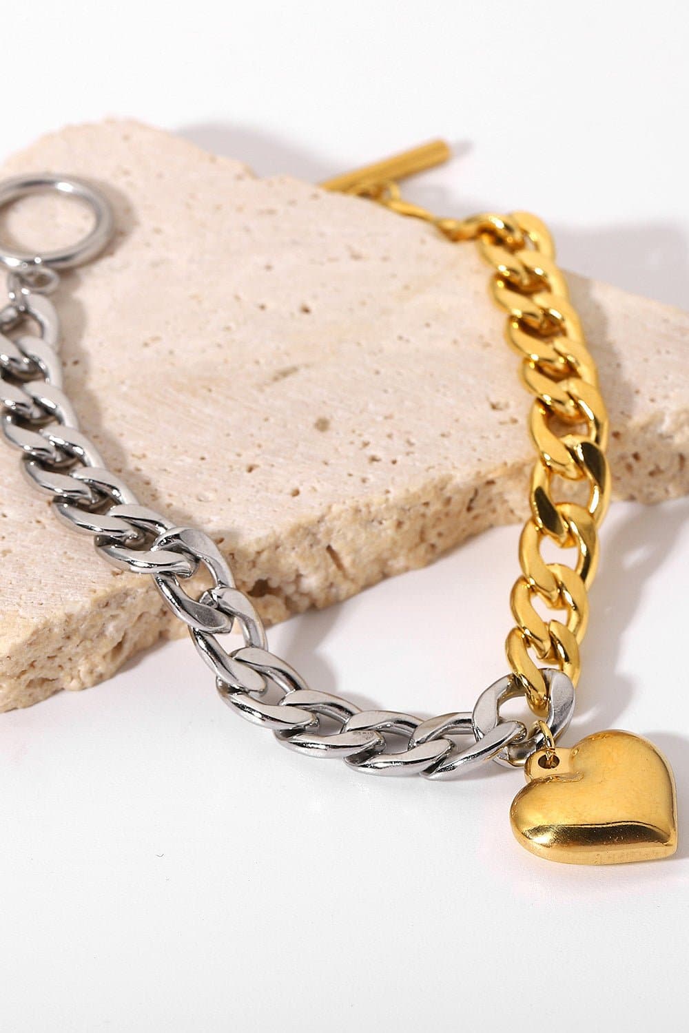 Chain Heart Charm Bracelet - Love culture store