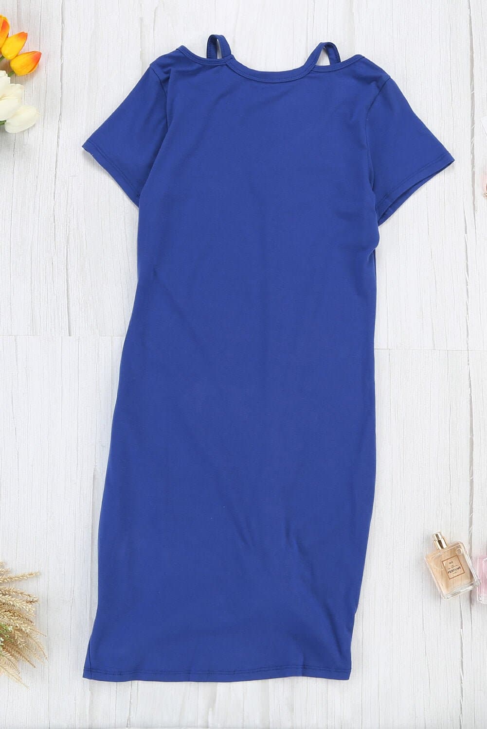 Clear Skies Jersey Twist T-Shirt Dress - Love culture store