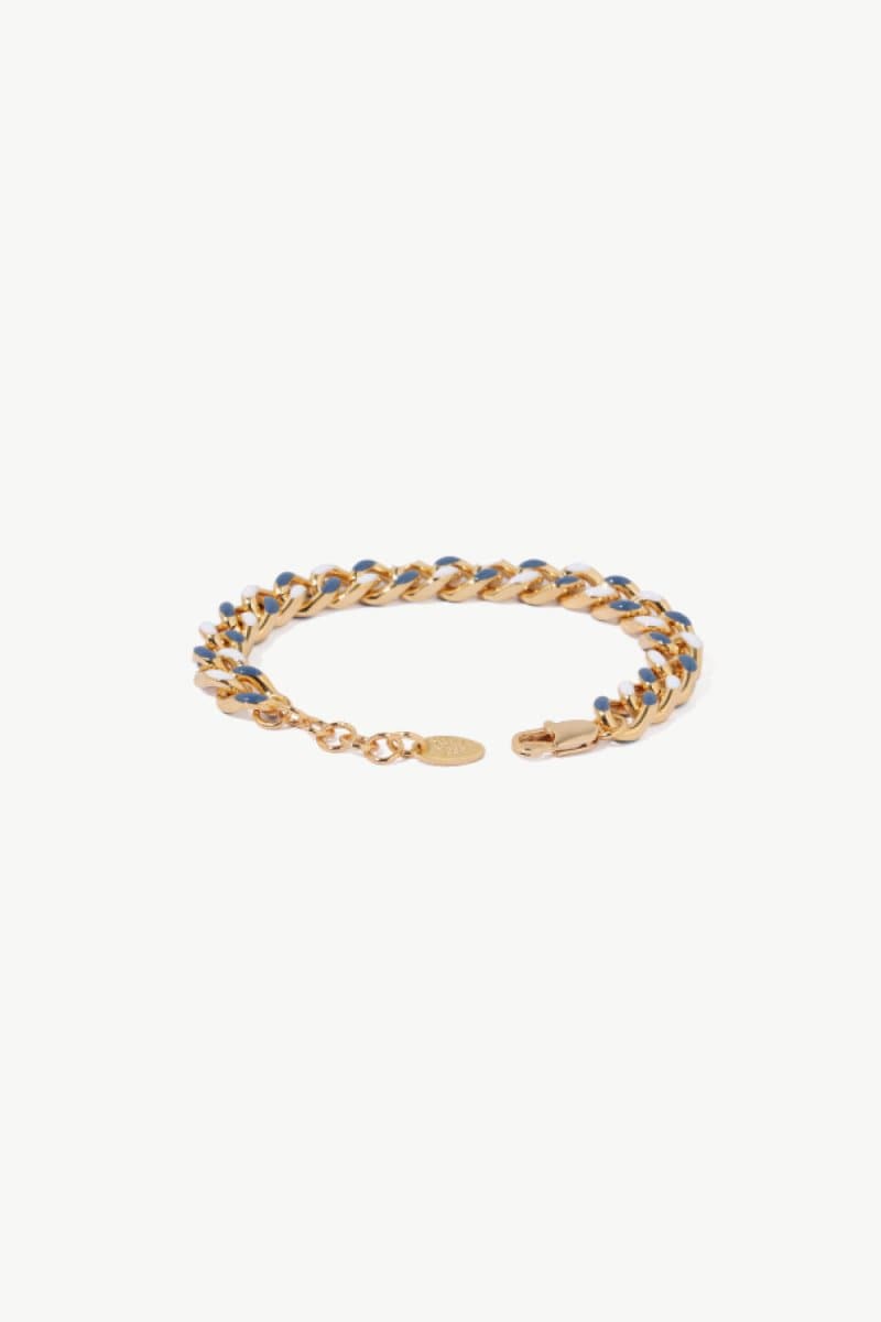 Contrast Chunky Chain Bracelet - Love Culture