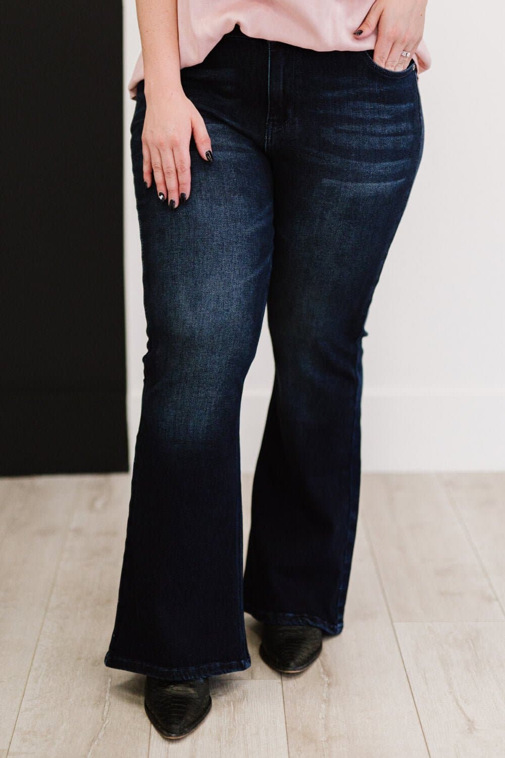 Denim Obsession Full Size Run Flare Jeans - Love culture store
