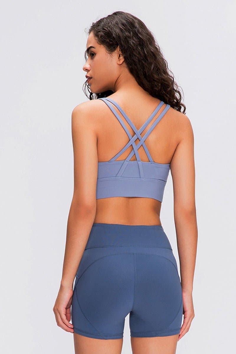 Double X Sports Bra - Basic Colors - Love culture store