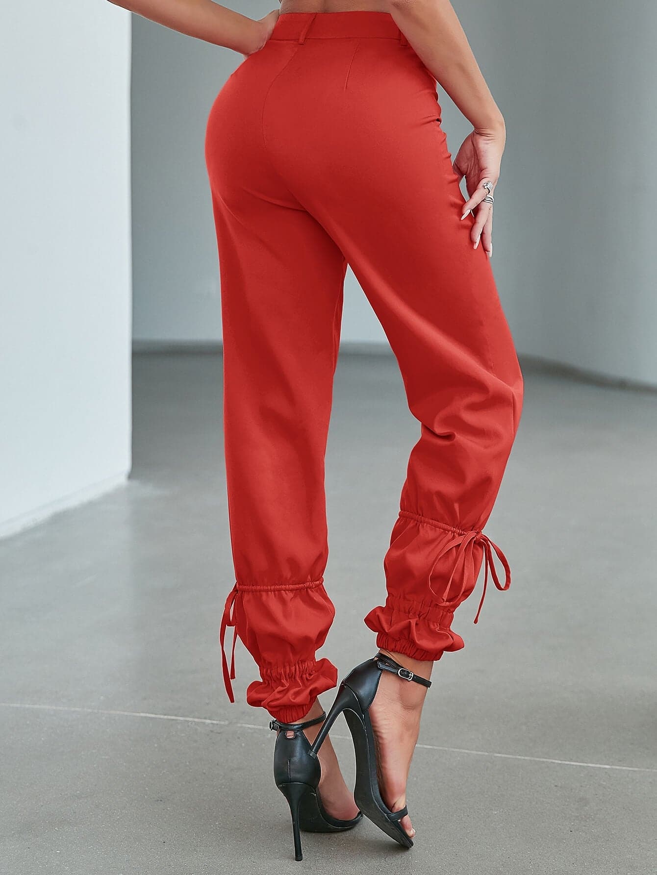 Drawstring Detail Ankle-Length Pants - Love culture store