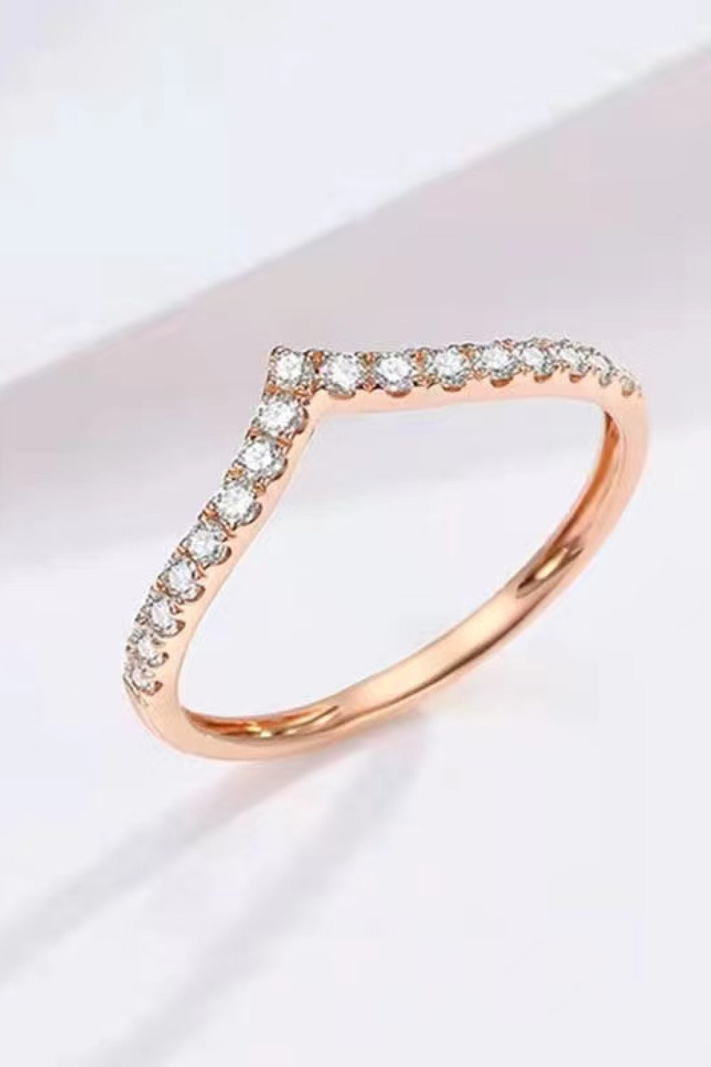 925 Sterling Silver Heart-Shaped Moissanite Ring