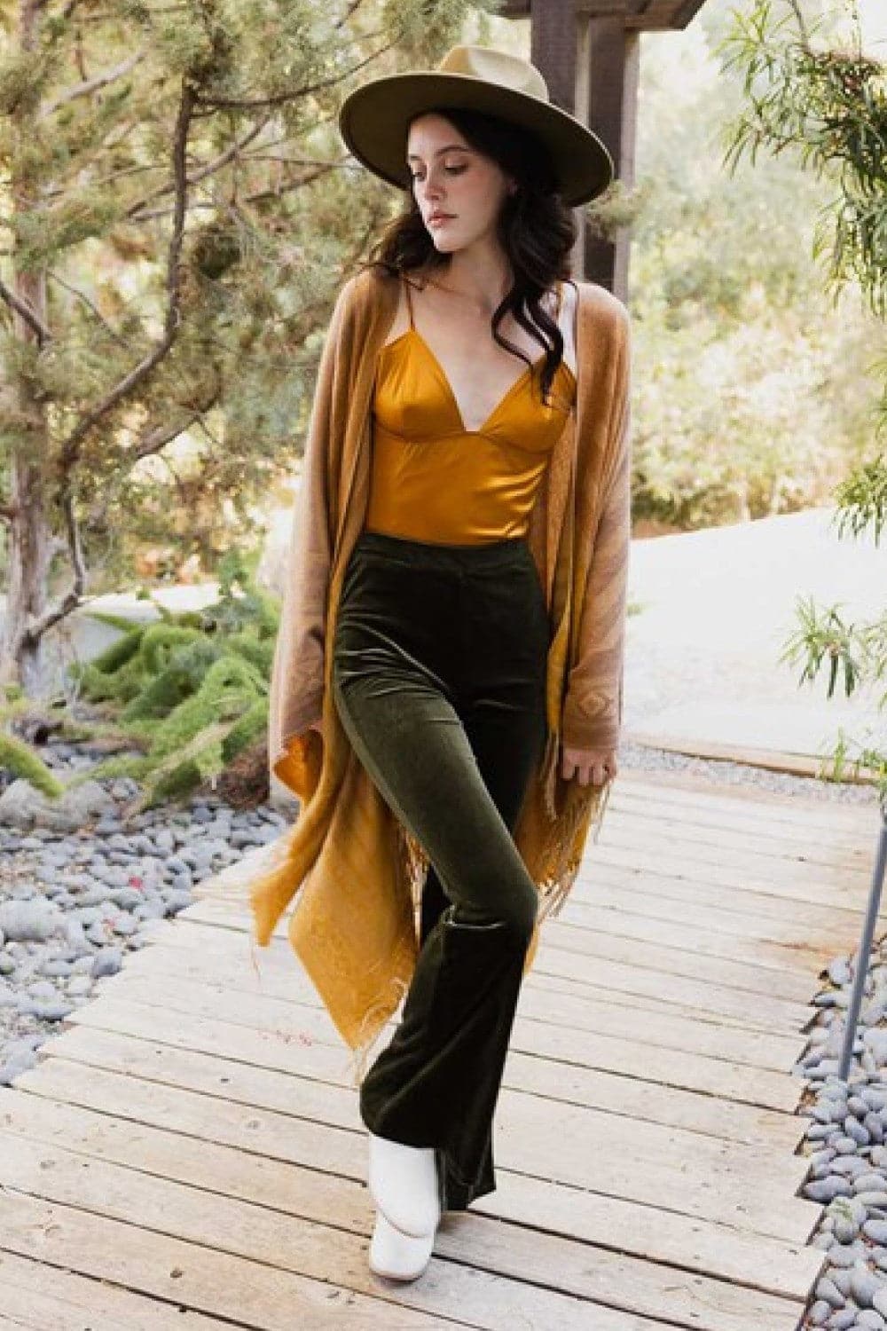 Ambiance Colorblend Tassel Trim Poncho