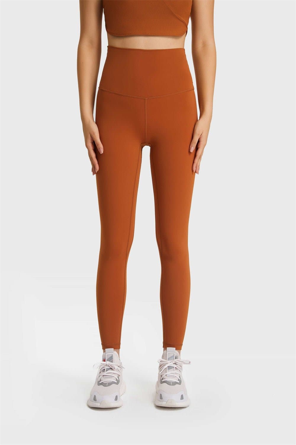 Feel Like Skin Elastic Waistband Yoga Leggings - Love culture store