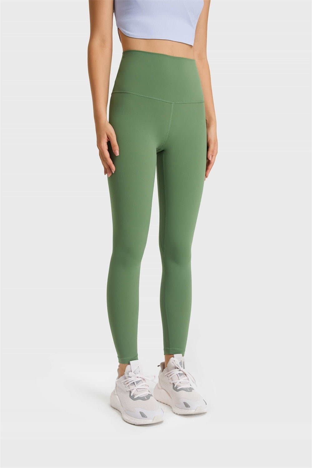 Feel Like Skin Elastic Waistband Yoga Leggings - Love culture store