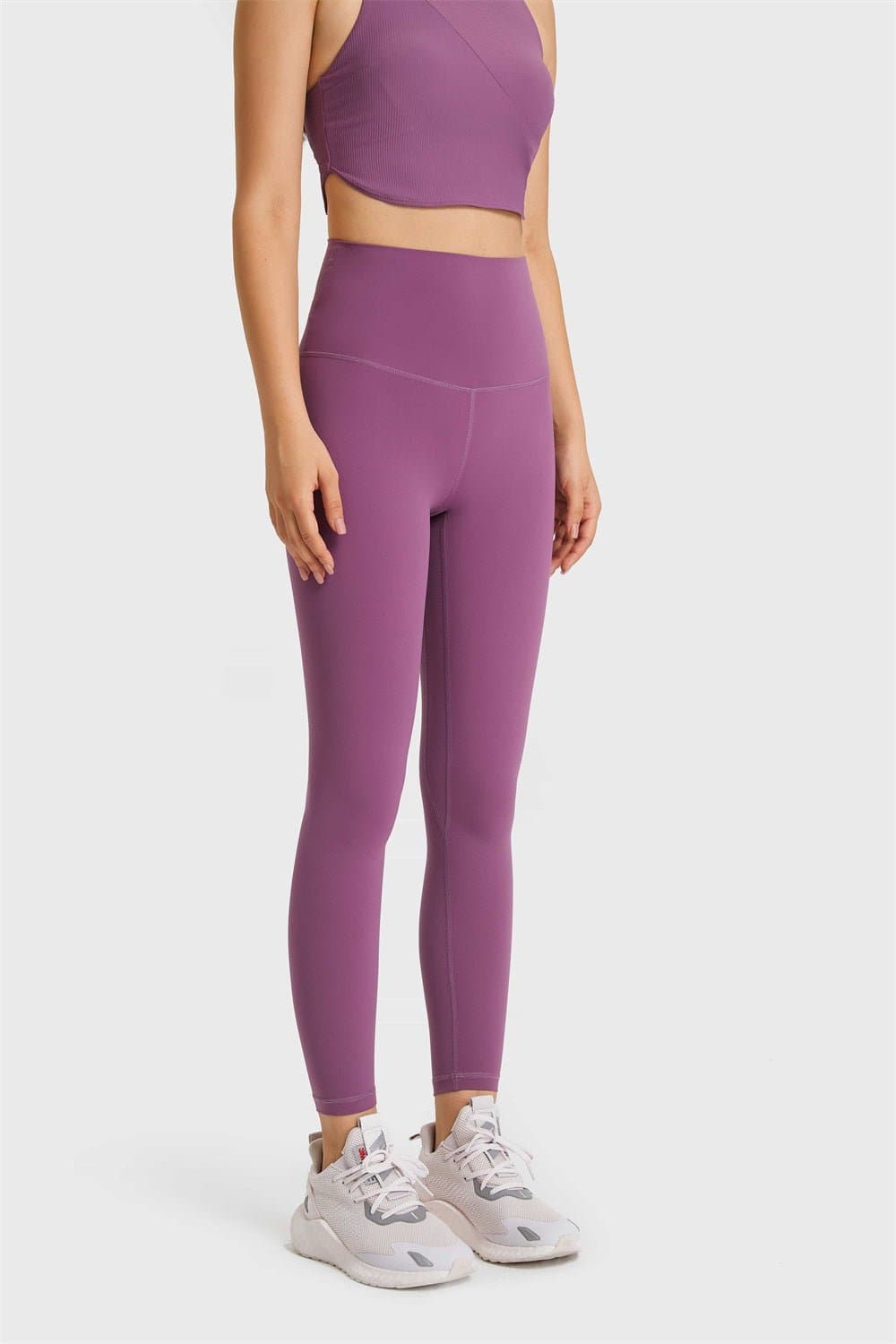 Feel Like Skin Elastic Waistband Yoga Leggings - Love culture store