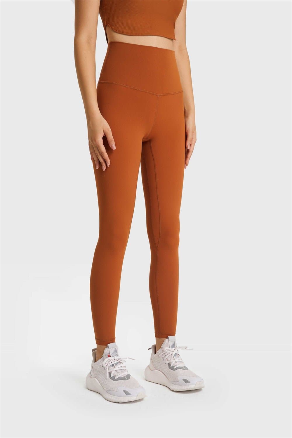 Feel Like Skin Elastic Waistband Yoga Leggings - Love culture store