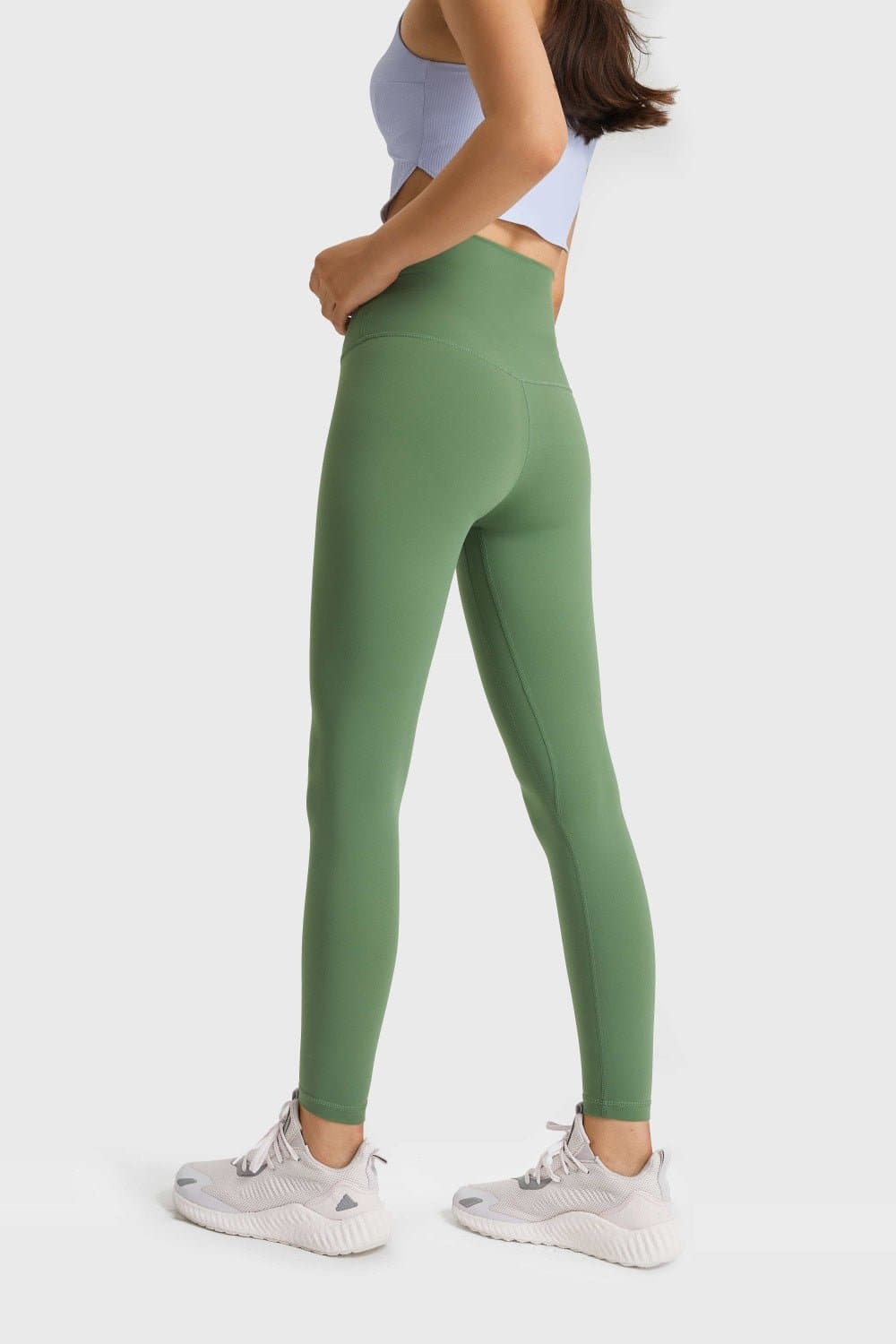 Feel Like Skin Elastic Waistband Yoga Leggings - Love culture store