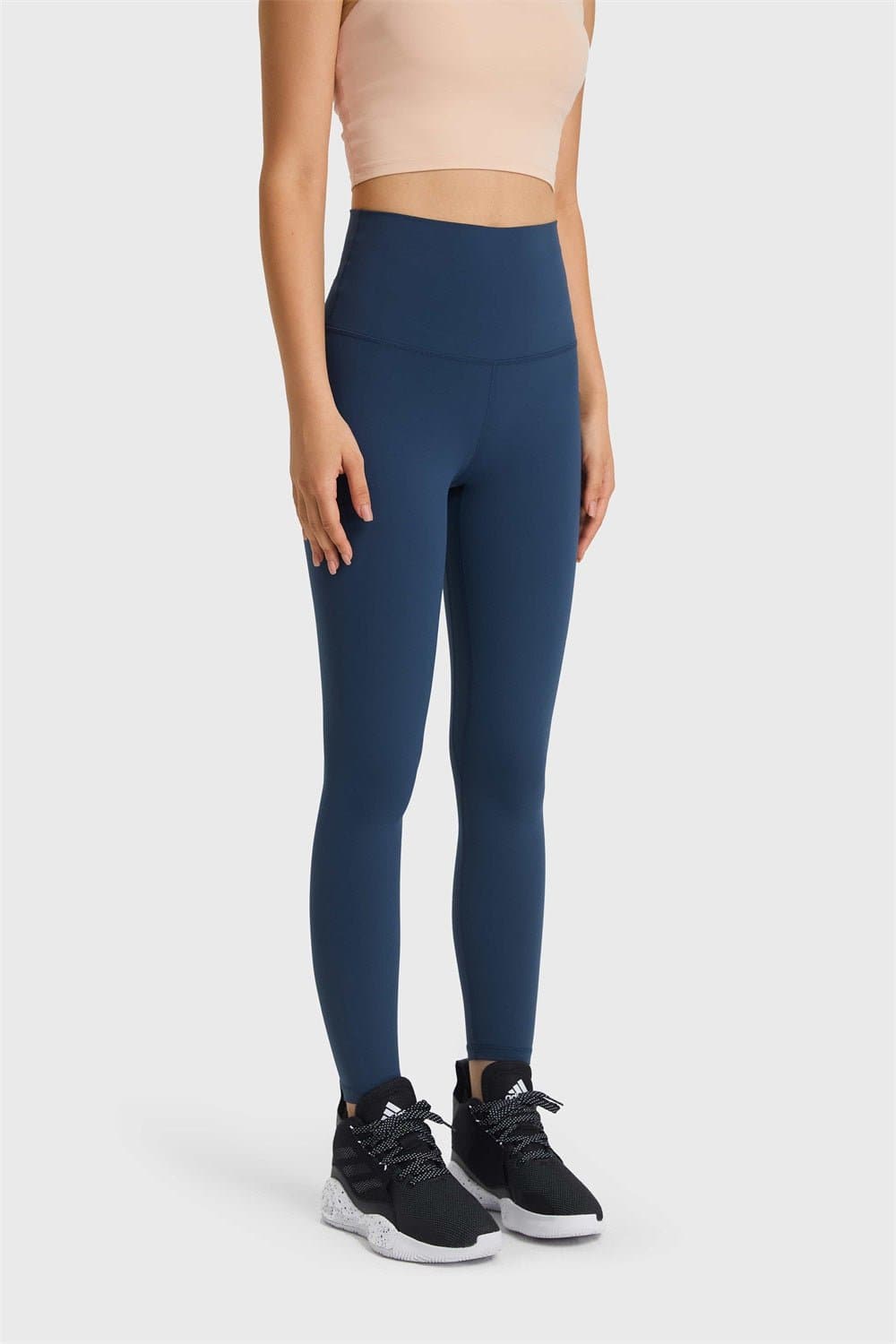 Feel Like Skin Elastic Waistband Yoga Leggings - Love culture store