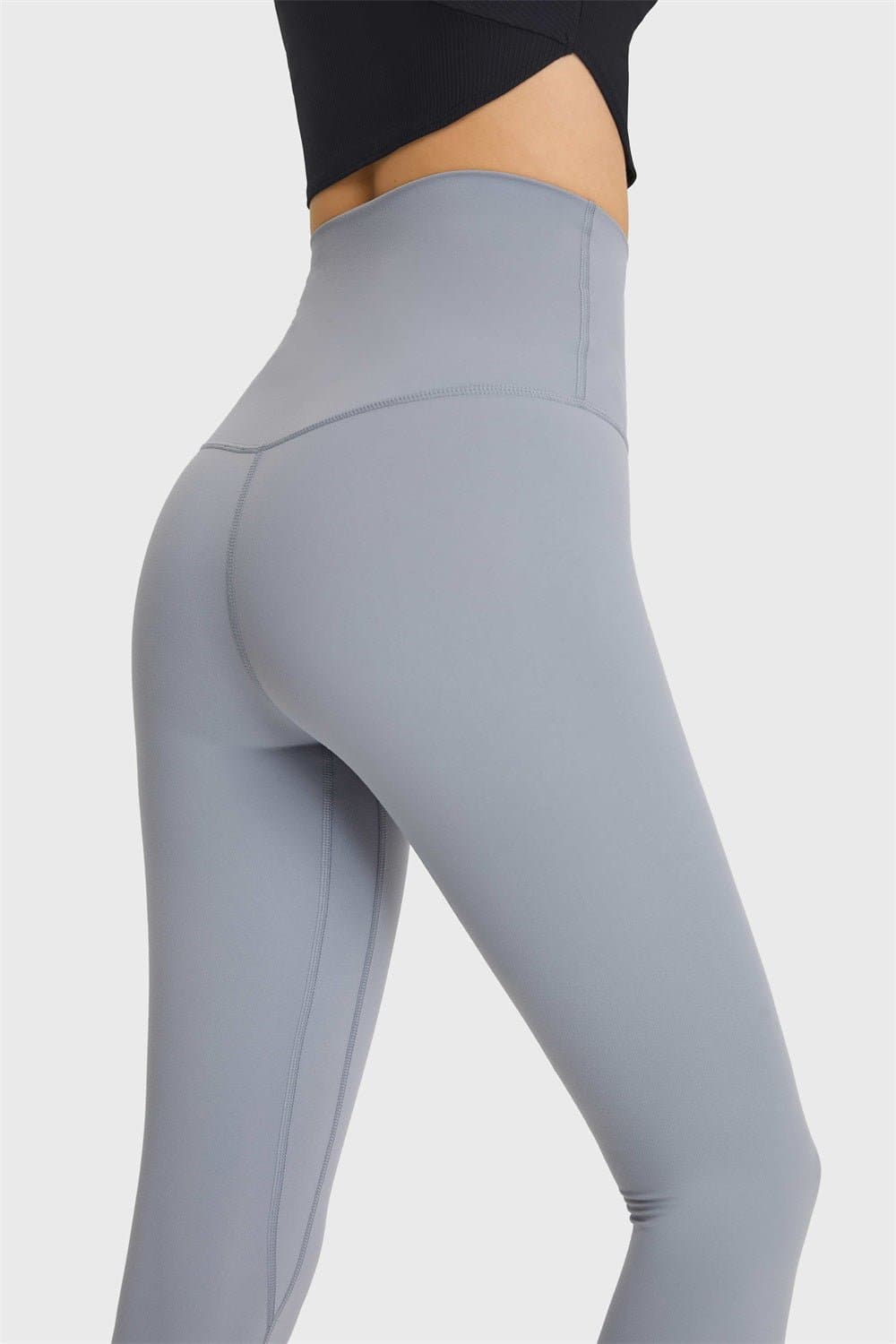 Feel Like Skin Elastic Waistband Yoga Leggings - Love culture store