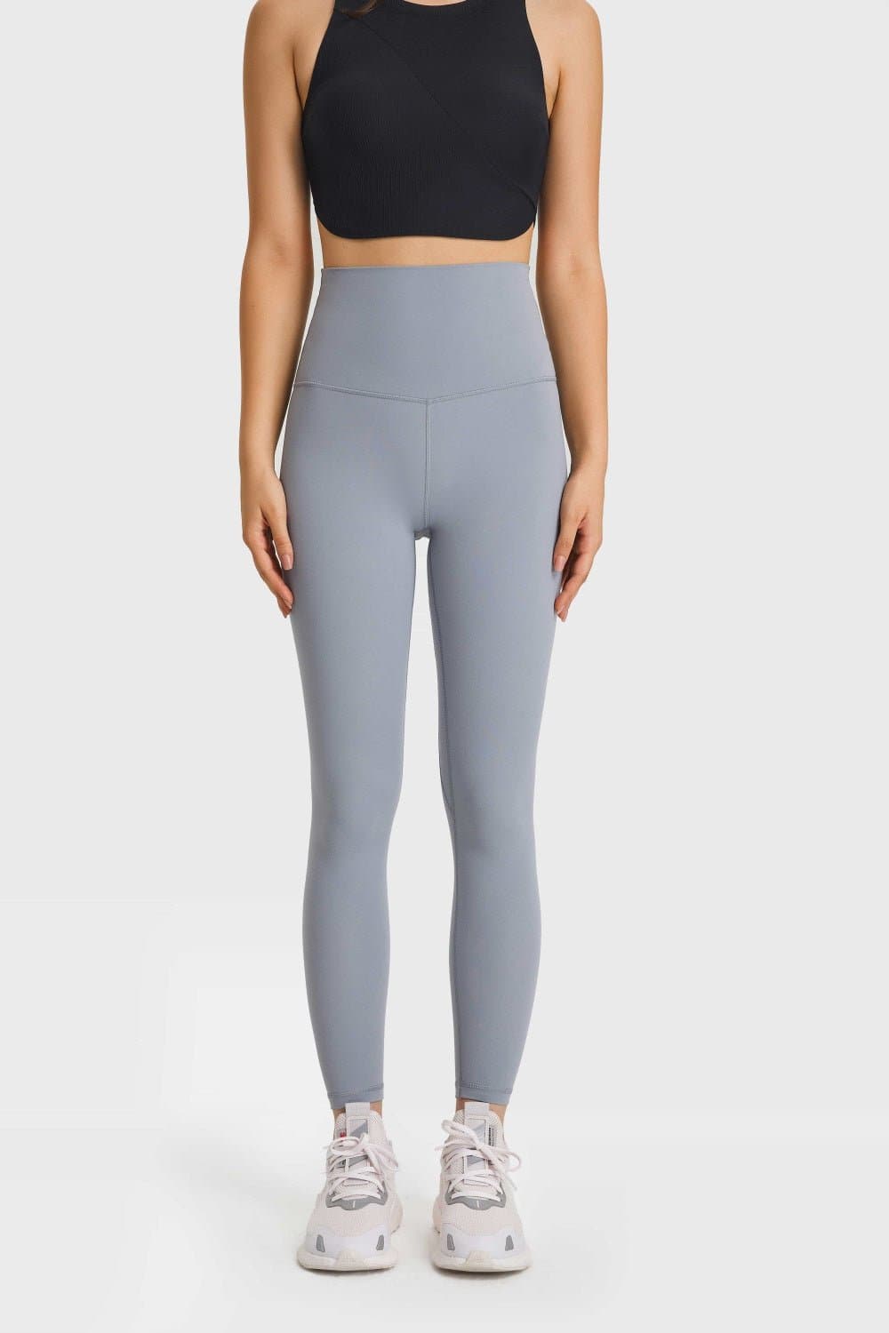 Feel Like Skin Elastic Waistband Yoga Leggings - Love culture store