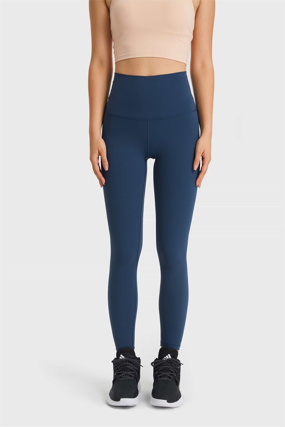 Feel Like Skin Elastic Waistband Yoga Leggings - Love culture store