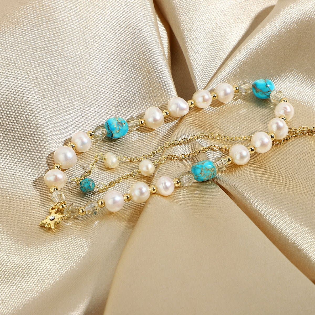 Fresh Water Pearl Jasper Bead Bracelet - Love culture store