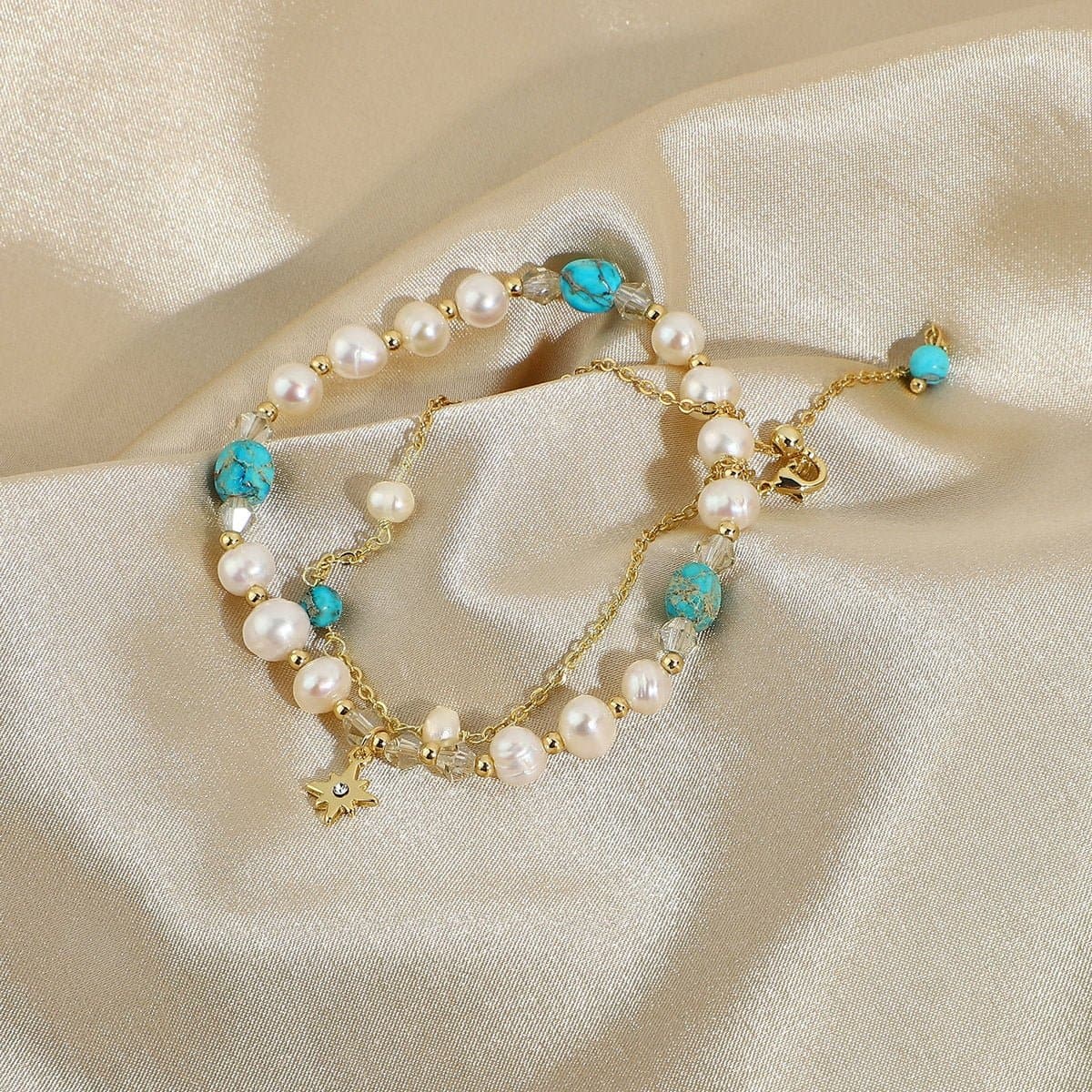 Fresh Water Pearl Jasper Bead Bracelet - Love culture store