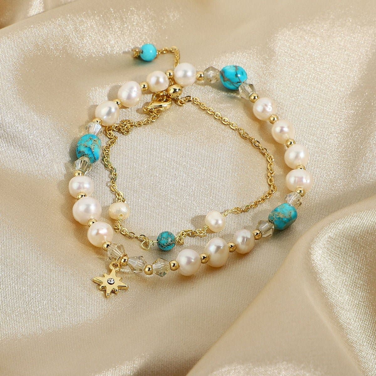 Fresh Water Pearl Jasper Bead Bracelet - Love culture store