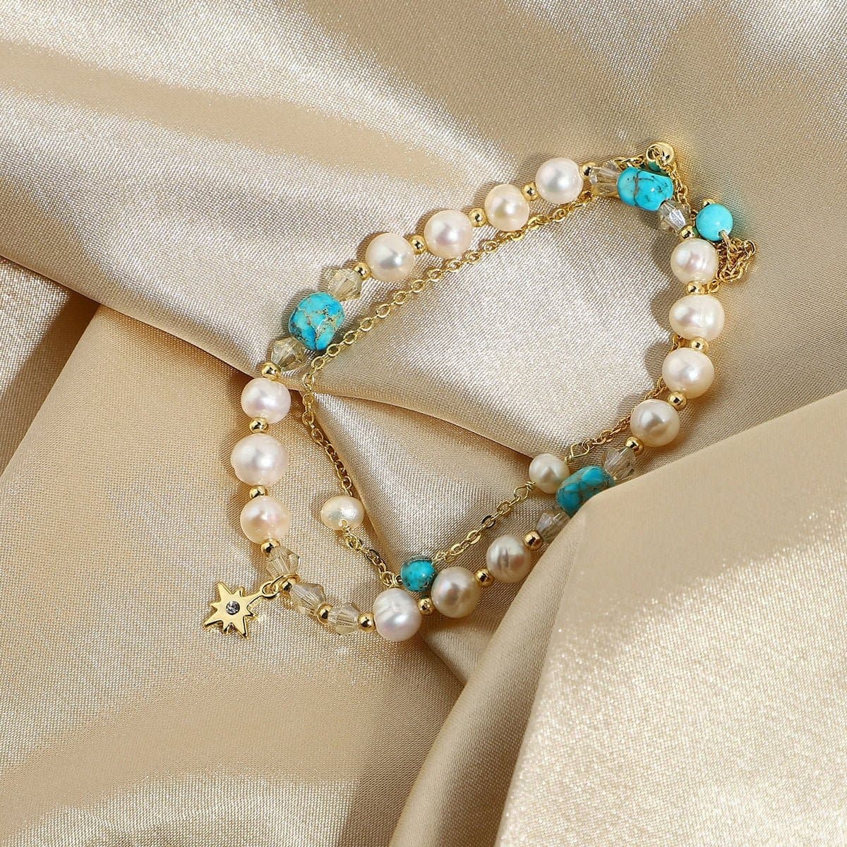 Fresh Water Pearl Jasper Bead Bracelet - Love culture store