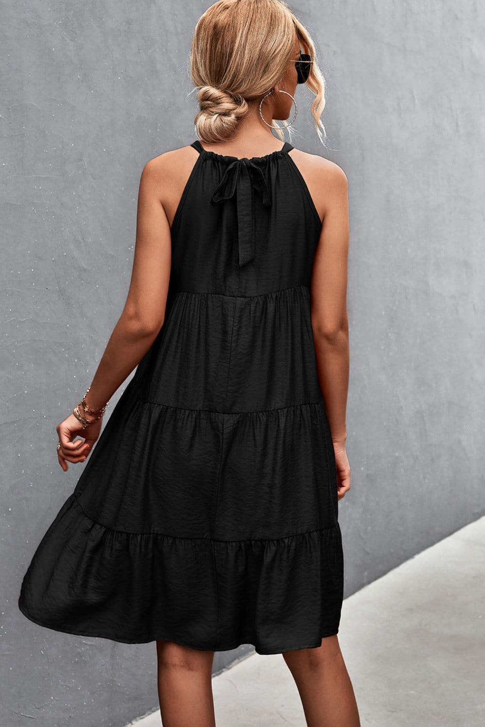 Grecian Tiered Sleeveless Dress - Love culture store