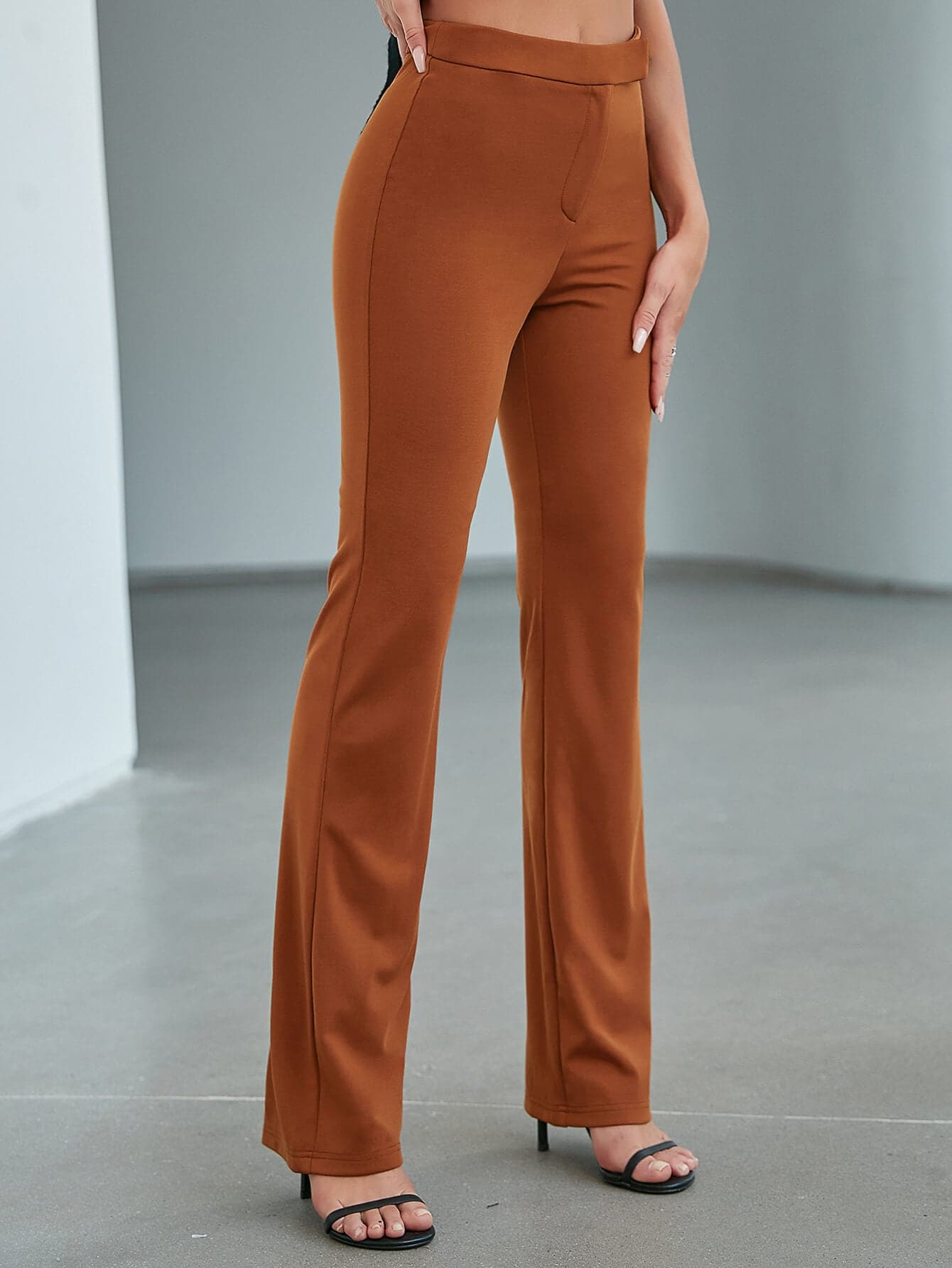High-Rise Waist Straight Leg Pants - Love culture store
