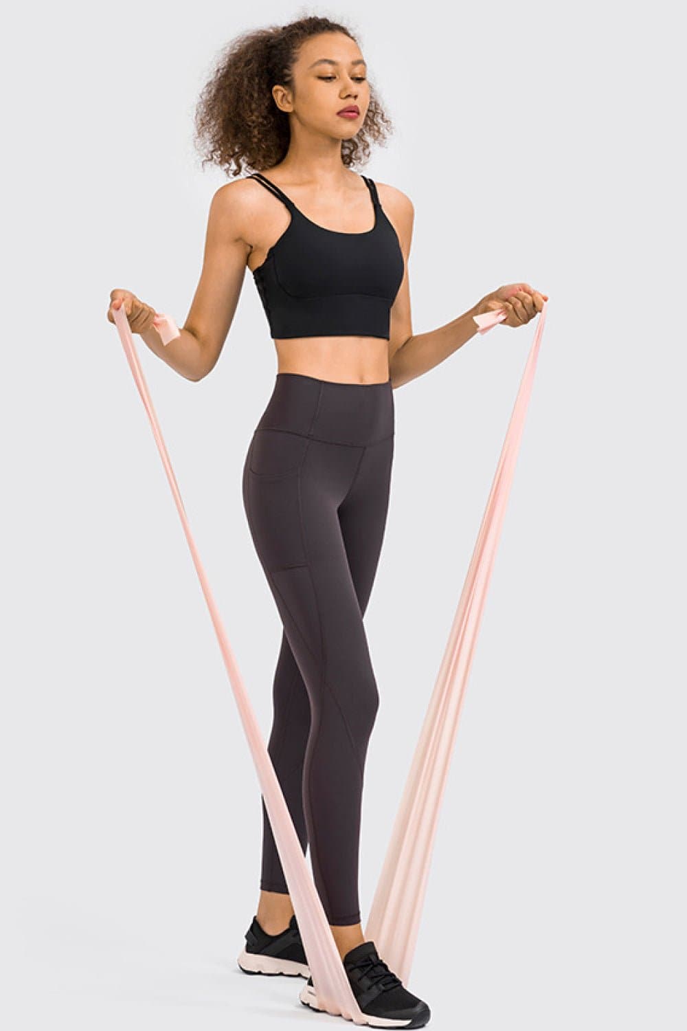 High Rise Yoga Leggings with Side Pocket - Love culture store