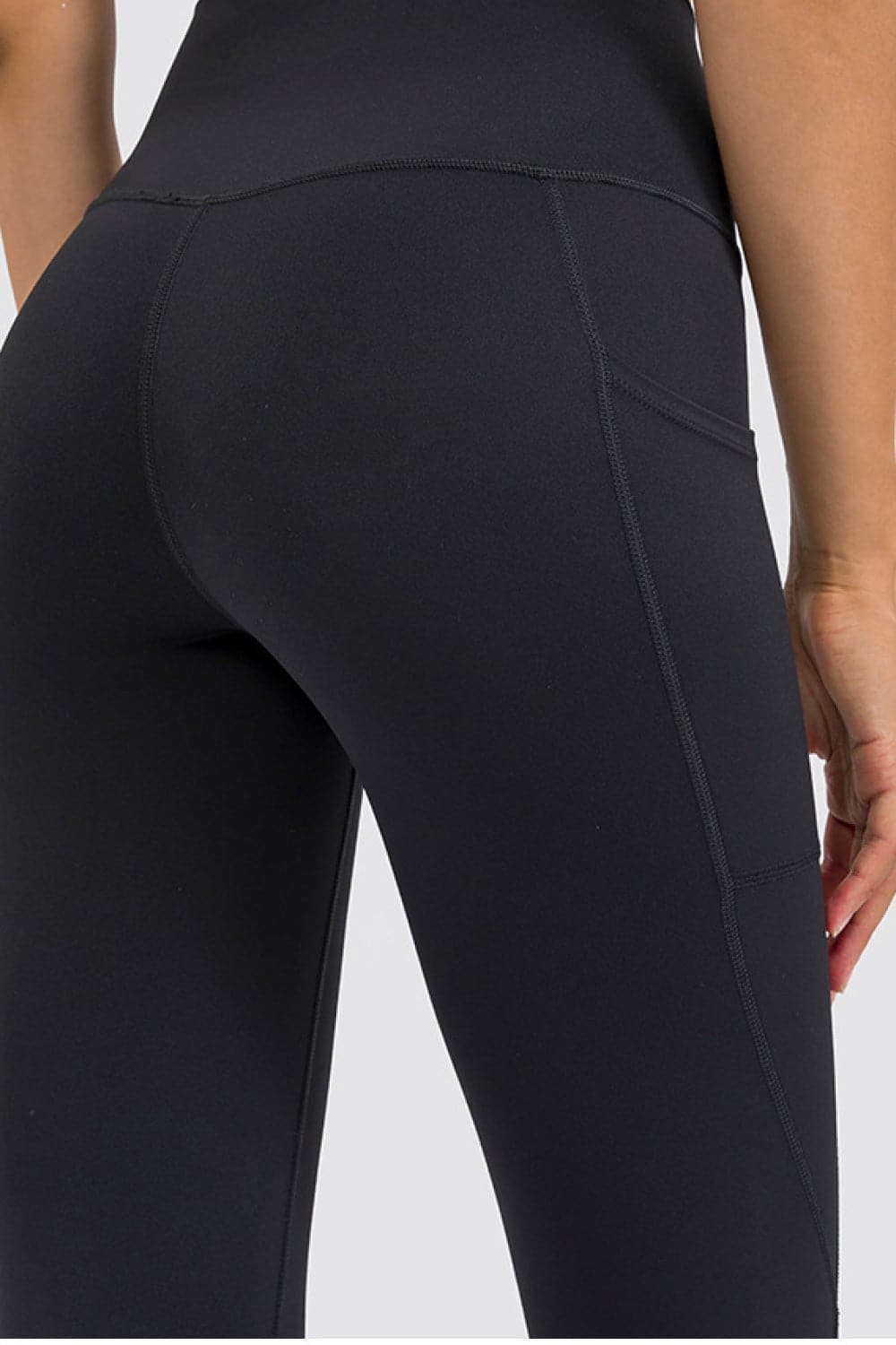 High Rise Yoga Leggings with Side Pocket - Love culture store