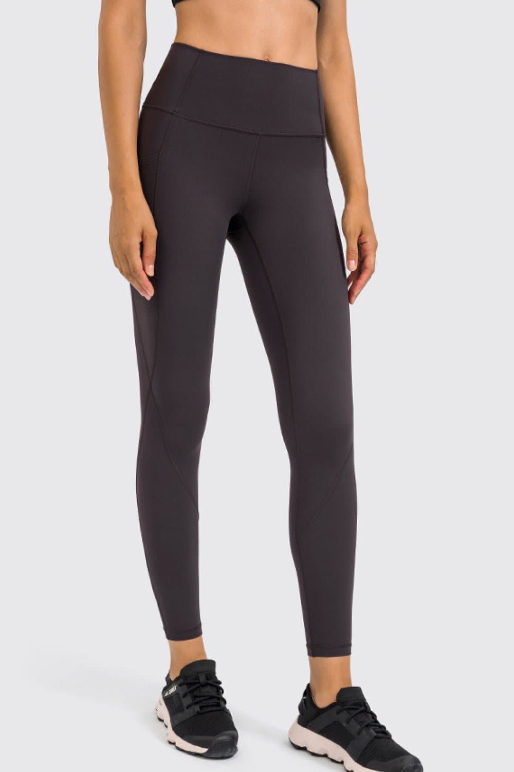 High Rise Yoga Leggings with Side Pocket - Love culture store
