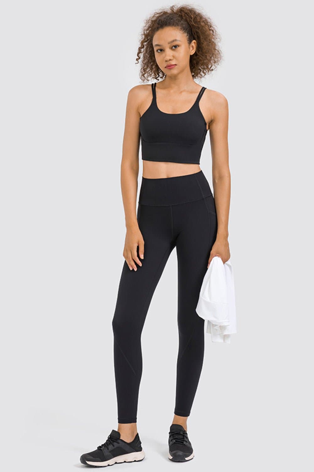 High Rise Yoga Leggings with Side Pocket - Love culture store