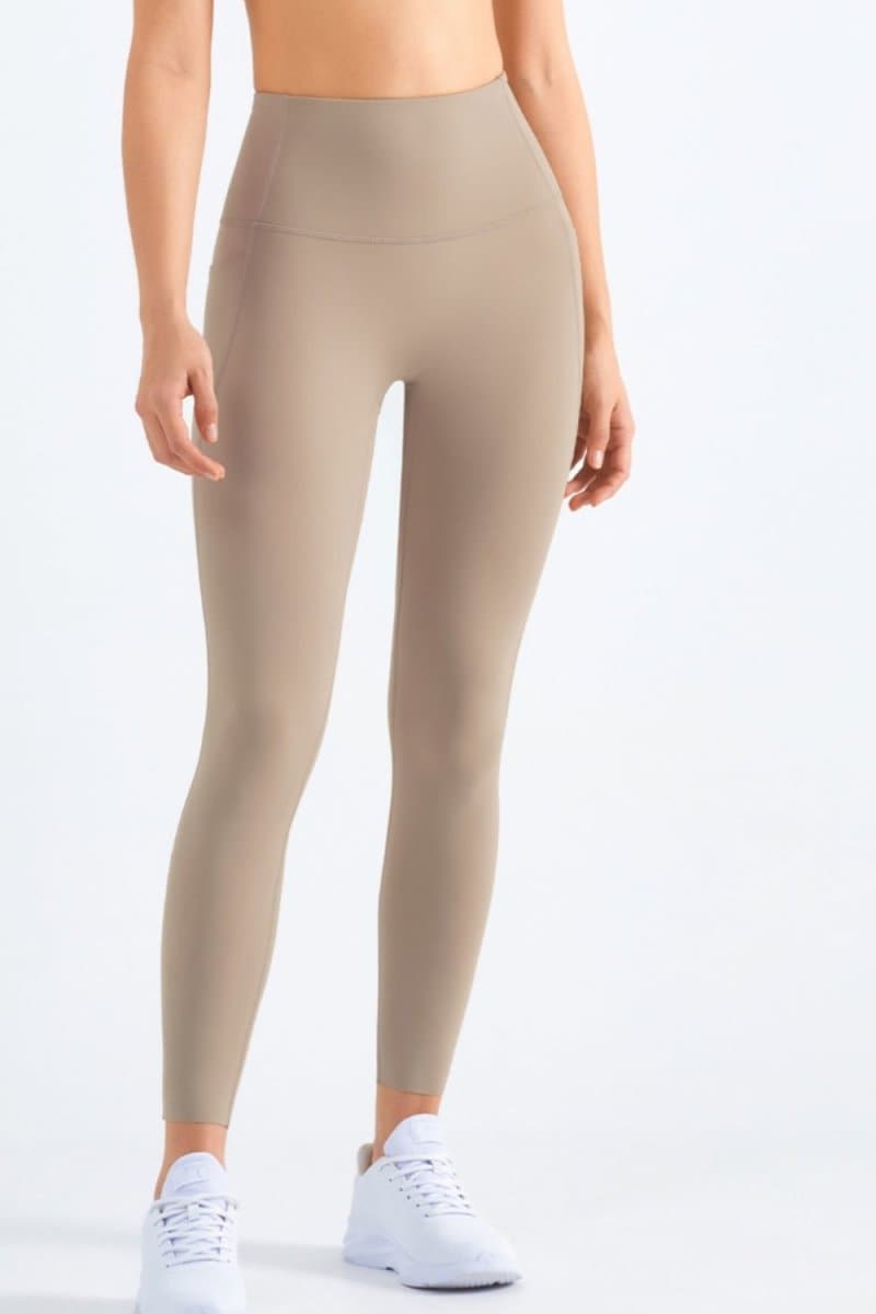 Highly Stretchy Elastic Waistband Pocket Yoga Leggings - Love Culture