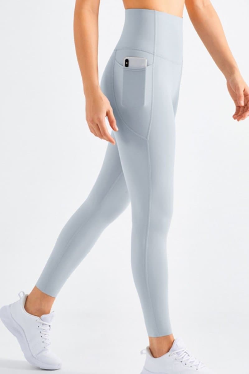 Highly Stretchy Elastic Waistband Pocket Yoga Leggings - Love Culture