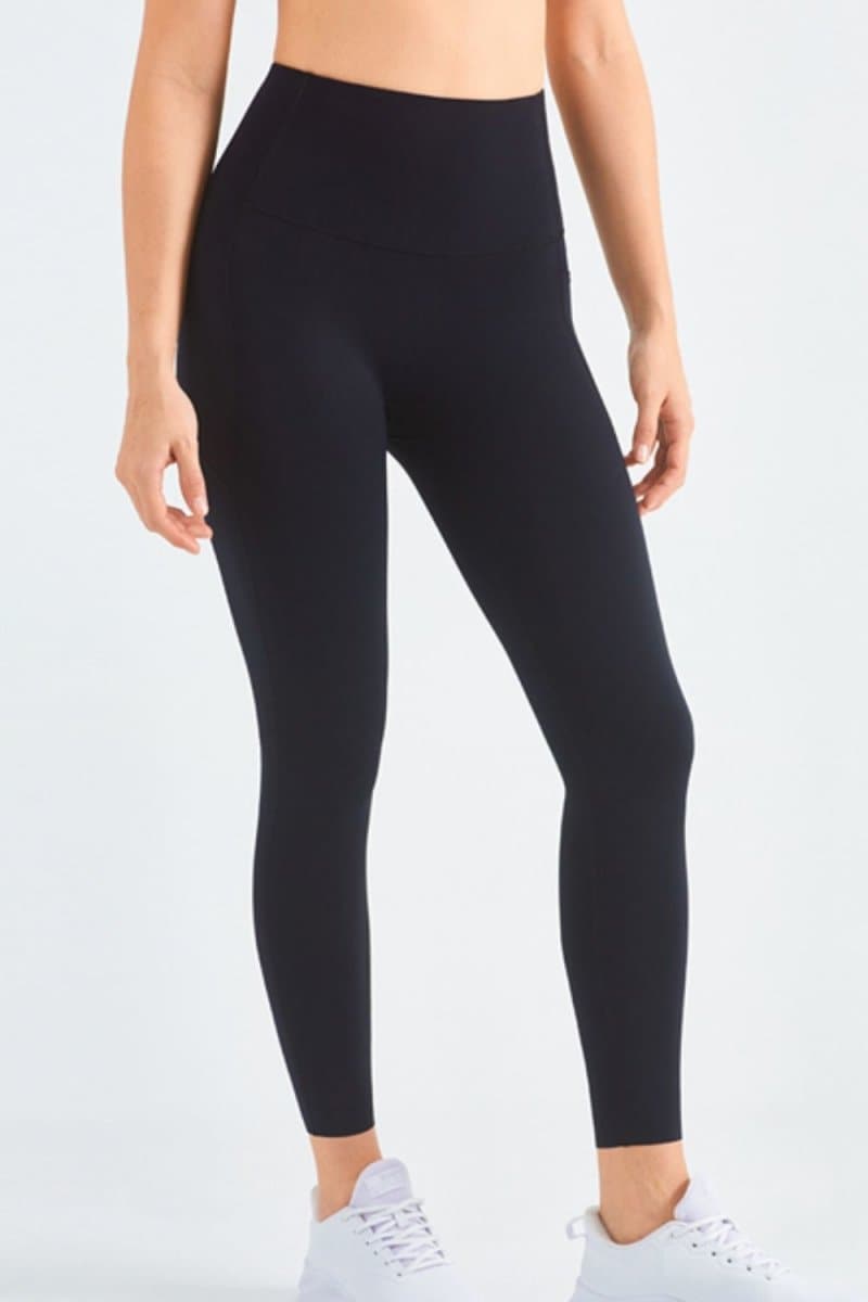 Highly Stretchy Elastic Waistband Pocket Yoga Leggings - Love Culture