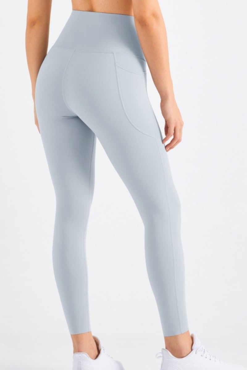 Highly Stretchy Elastic Waistband Pocket Yoga Leggings - Love Culture
