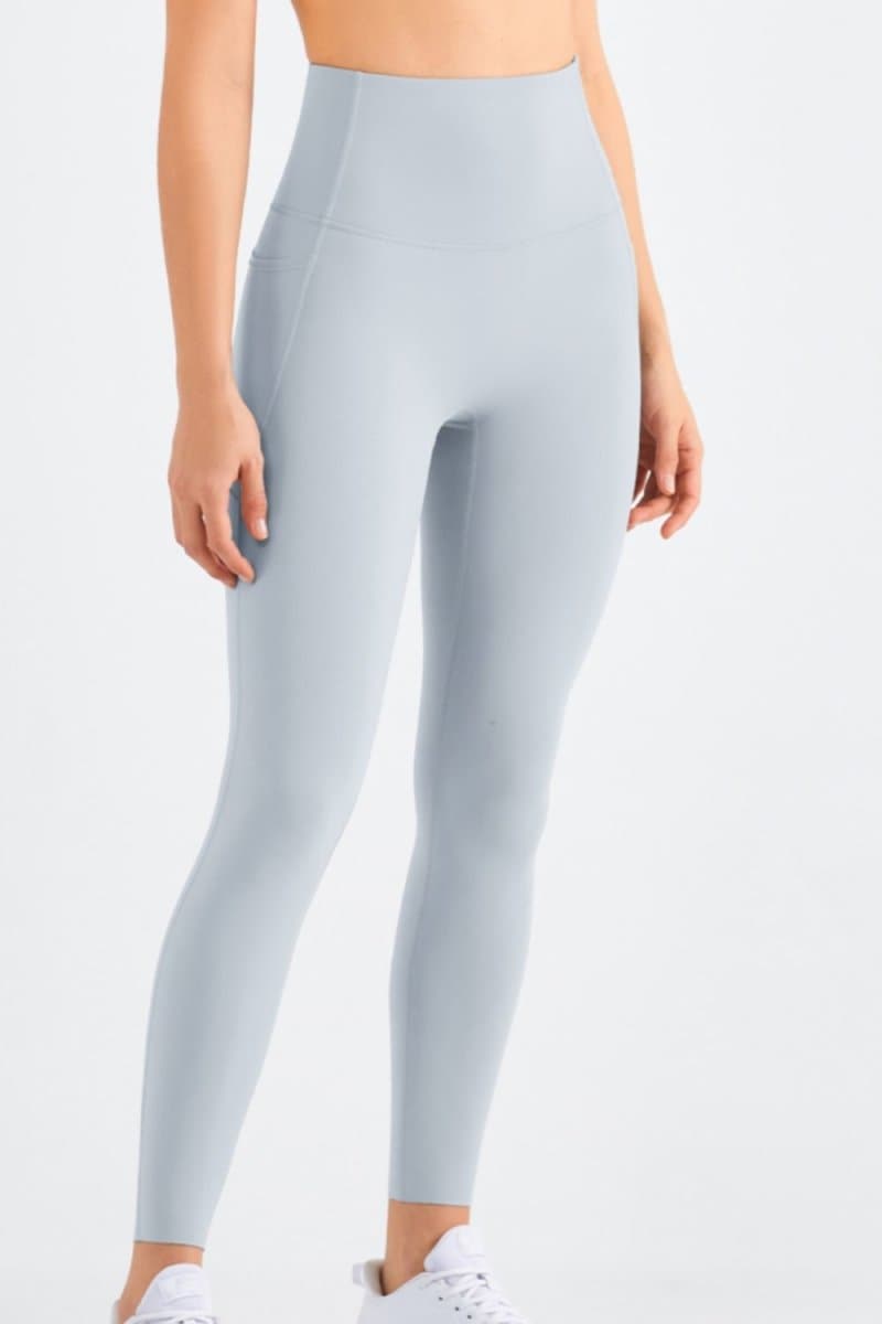Highly Stretchy Elastic Waistband Pocket Yoga Leggings - Love Culture