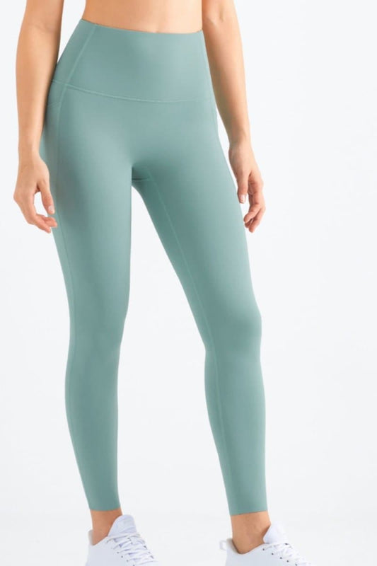 Highly Stretchy Elastic Waistband Pocket Yoga Leggings - Love Culture