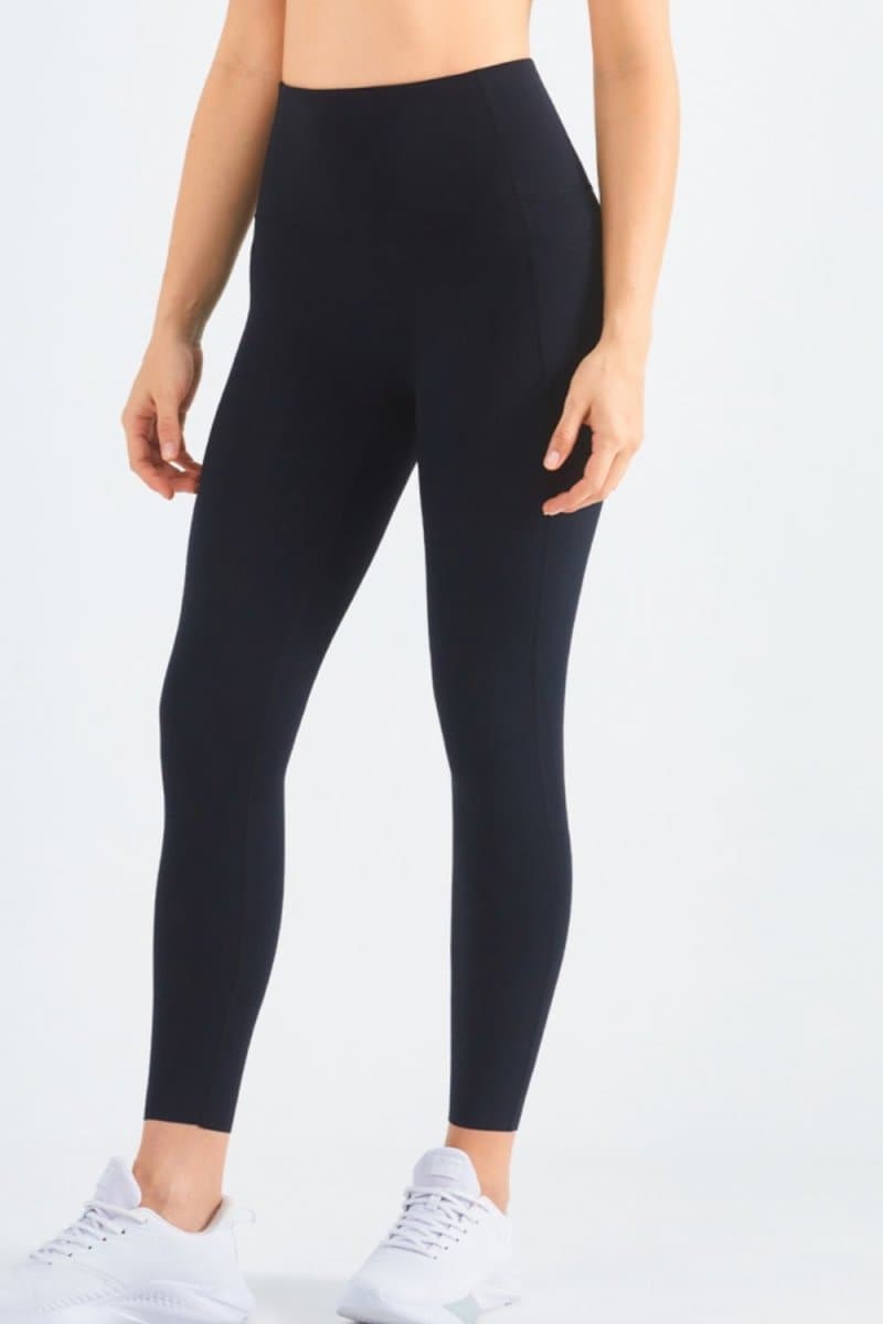Highly Stretchy Elastic Waistband Pocket Yoga Leggings - Love Culture