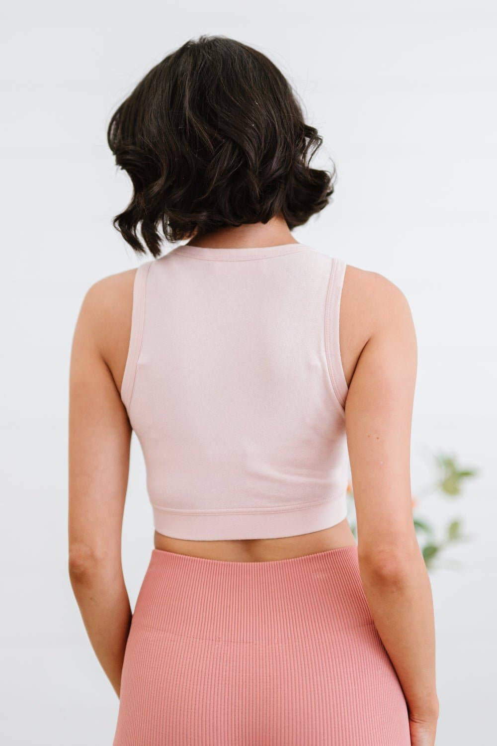 HYFVE Simplest of Things Cropped Tank in Pastel Pink - Love culture store