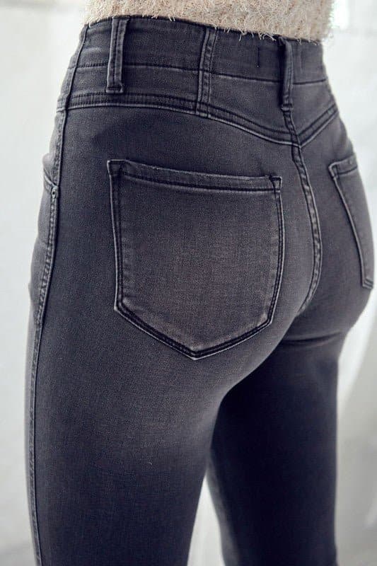 Kancan High Rise Flared Leg Jeans - Love culture store