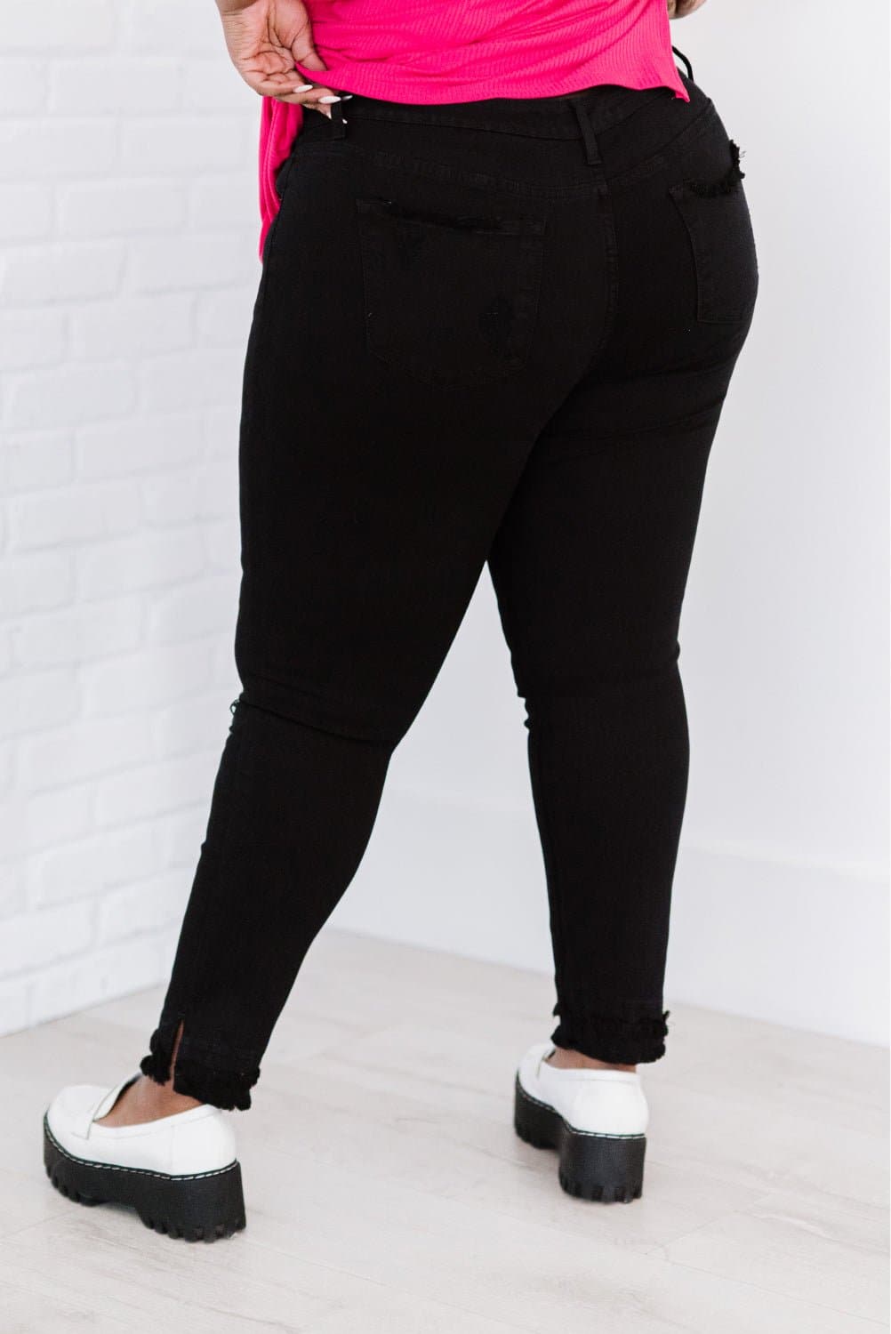 Kancan Stepping Stone Full Size Run Double Fray Skinny Jeans - Love culture store