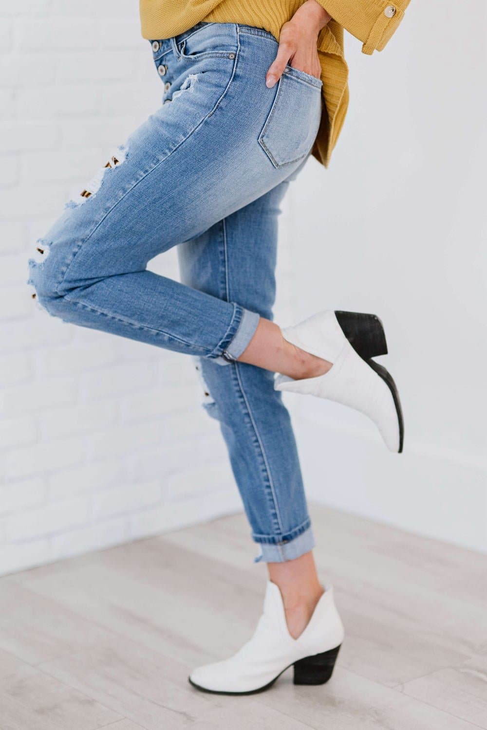 Kancan Untamed Full Size Run Leopard Lined Skinny Jeans - Love culture store