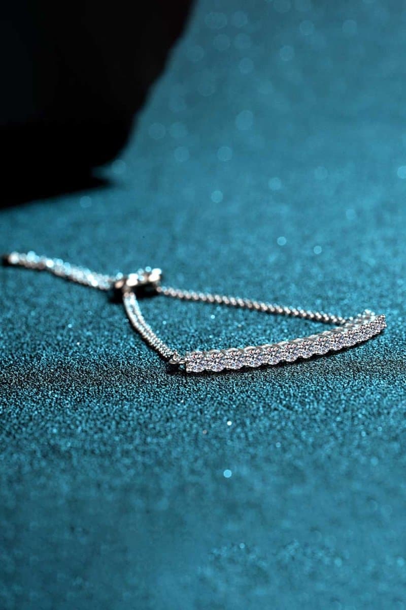 Moissanite Sterling Silver Bracelet - Love Culture