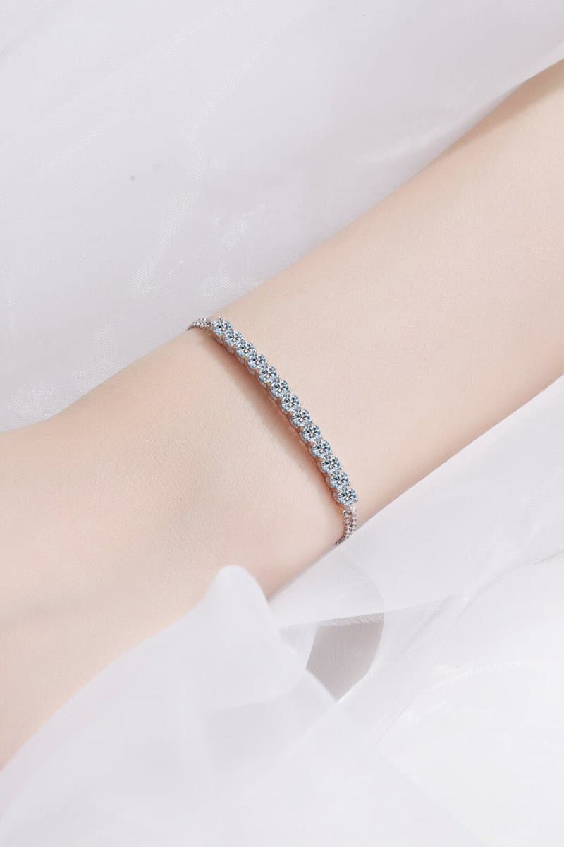 Moissanite Sterling Silver Bracelet - Love Culture