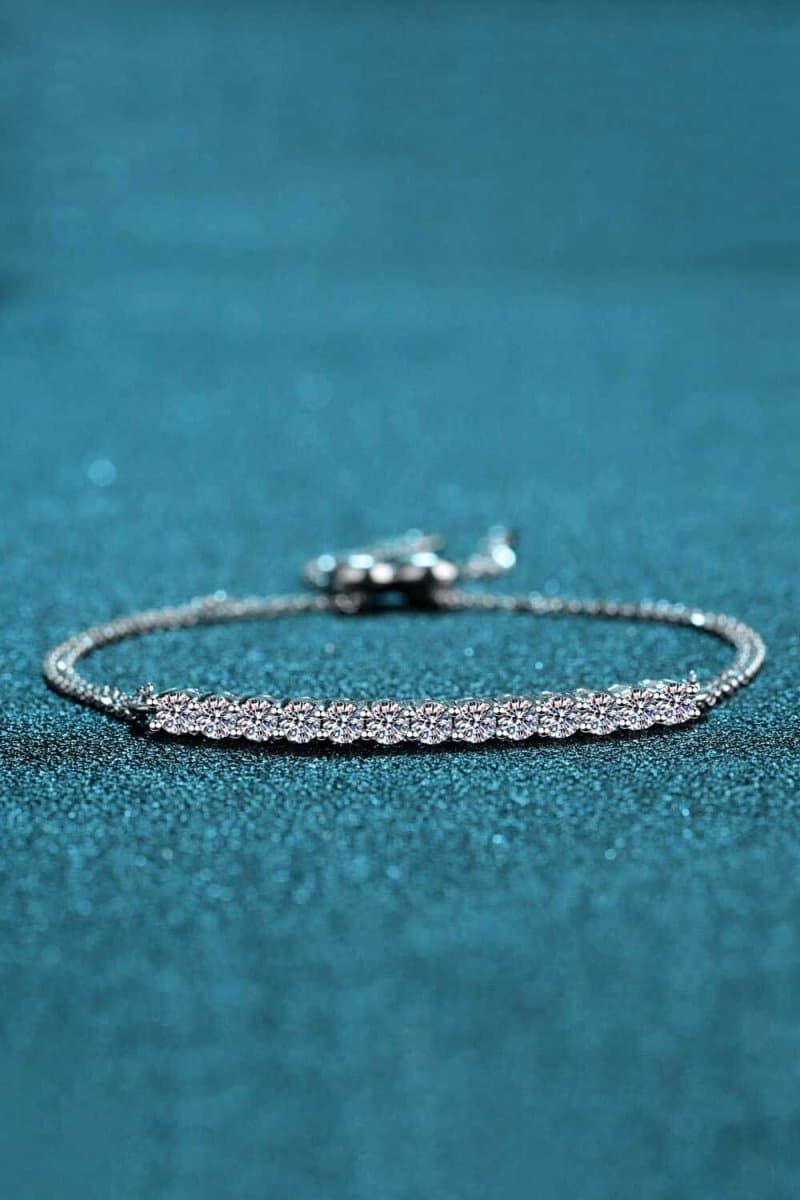 Moissanite Sterling Silver Bracelet - Love Culture