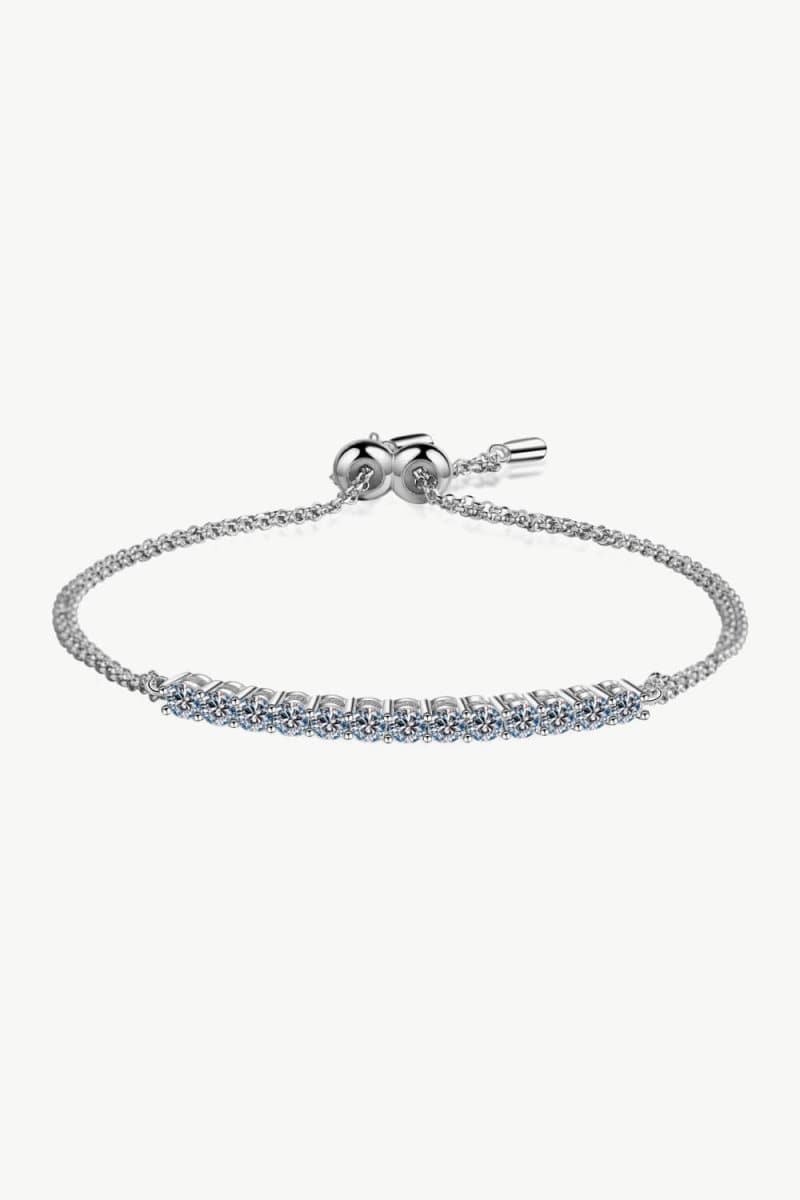 Moissanite Sterling Silver Bracelet - Love Culture