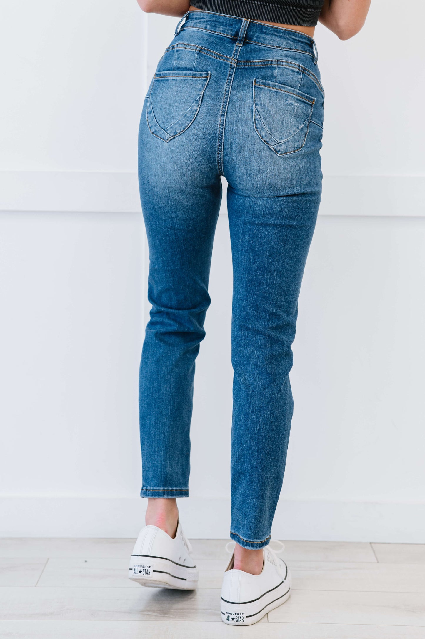Muselooks High Rise Distressed Skinny Jeans - Love culture store