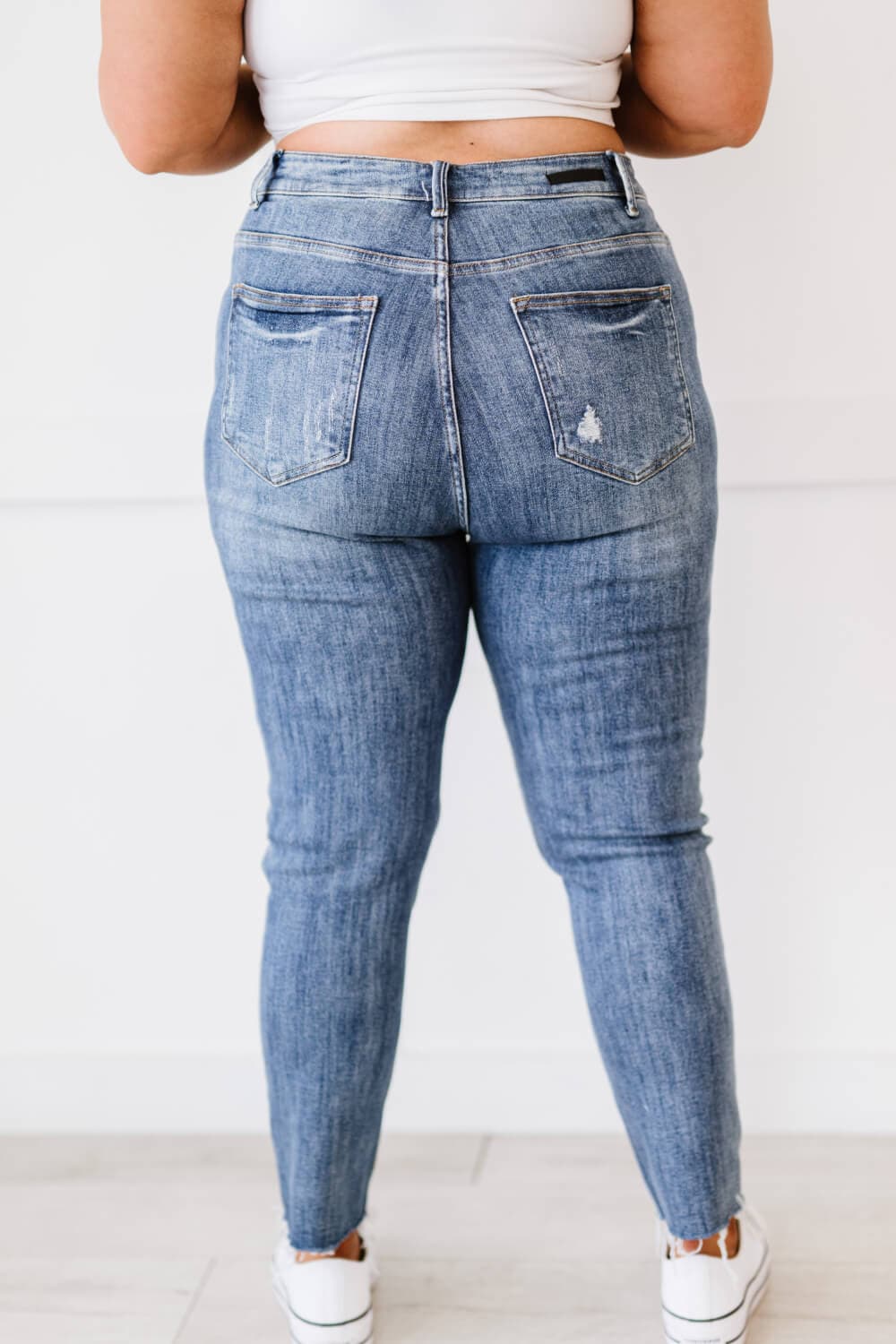 RISEN Melissa High Rise Distressed Skinny Jeans - Love culture store