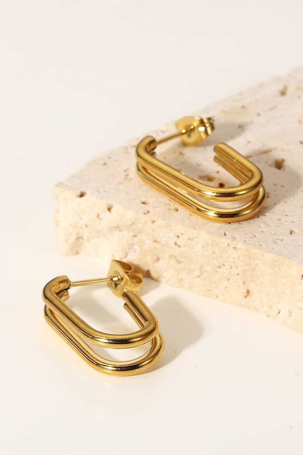Shape of You Double-Layered U-Hook Earrings - Love culture store