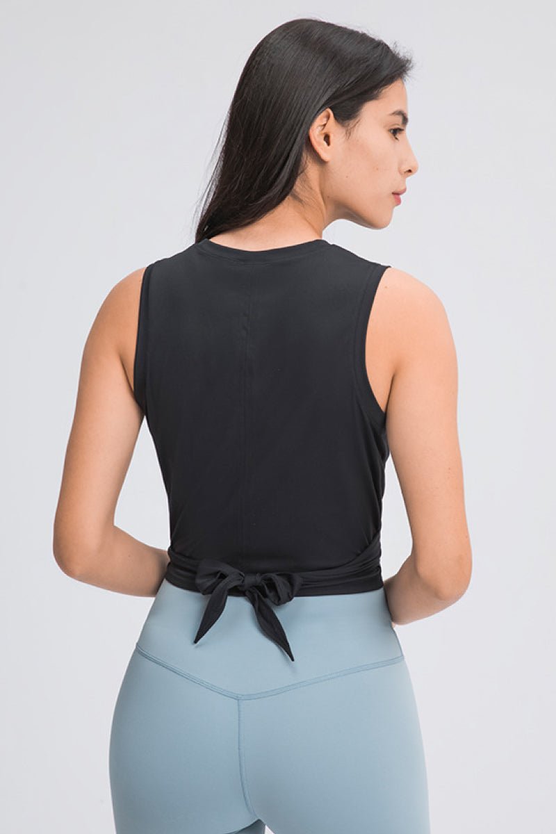 Wrap Front Sports Tank Top - Love Culture